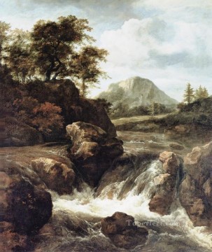 ブルック川の流れ Painting - 水の風景 ヤコブ・アイサクゾーン・ファン・ロイスダール川